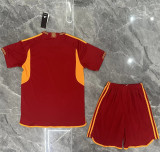 23-24 AS Roma home Set.Jersey & Short High Quality