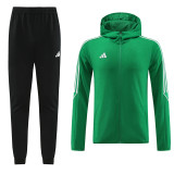 23-24 Adidas (green) Jacket and cap set training suit Thailand Qualit