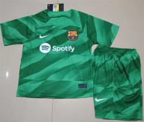 Kids kit 23-24 FC Barcelona (Goalkeeper) Thailand Quality