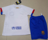 Kids kit 23-24 FC Barcelona Away Thailand Quality