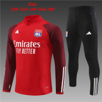 Young 23-24 Olympique Lyonnais (Red) Sweater tracksuit set