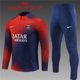 Young 23-24 Paris Saint-Germain (Red and Blue) Sweater tracksuit set