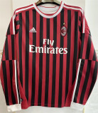 Long sleeve 11-12 AC Milan home Retro Jersey Thailand Quality