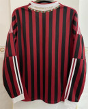Long sleeve 11-12 AC Milan home Retro Jersey Thailand Quality