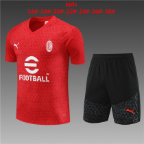 Kids kit 23-24 AC Milan (Training clothes) Thailand Quality