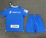 23-24  Al-Hilal Saudi FC home Set.Jersey & Short High Quality