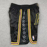23 杉矶湖人 Los Angeles Lakers Black Snake Pattern Pocket Shorts