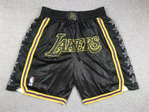 23 杉矶湖人 Los Angeles Lakers Black Snake Pattern Pocket Shorts