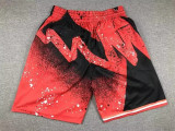 23 迈阿密热火 Miami Heat Swing Man Red Embroidery Ball Shorts