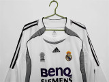 Long sleeve 06-07 Real Madrid home Retro Jersey Thailand Quality