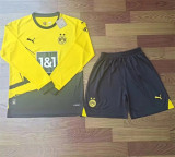 Long sleeve 23-24 Borussia Dortmund home Set.Jersey & Short High Quality
