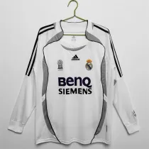 Long sleeve 06-07 Real Madrid home Retro Jersey Thailand Quality