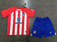 Kids kit 23-24 Atletico Madrid home Thailand Quality