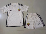 Kids kit 23-24 AS Roma Away Thailand Quality