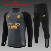 Young 23-24 Real Madrid (dark grey) Sweater tracksuit set