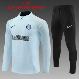 Player Version Young 23-24 Inter milan (light gray) Sweater tracksuit set