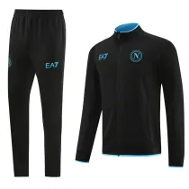 23-24 SSC Napoli (black) Jacket Adult Sweater tracksuit set