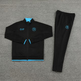 23-24 SSC Napoli (black) Jacket Adult Sweater tracksuit set