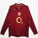 Long sleeve 05-06 Arsenal home Retro Jersey Thailand Quality