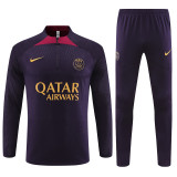 Player Version 23-24 Paris Saint-Germain (violet) Adult Sweater tracksuit set