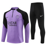Player Version 23-24 Paris Saint-Germain (purple) Adult Sweater tracksuit set