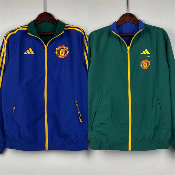 23-24 Manchester United (two-sided) Windbreaker Soccer Jacket