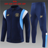 Young 23-24 Manchester City (royal blue) Jacket Sweater tracksuit set