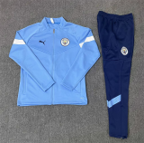 Young 22-23 Manchester City (light blue) Jacket Sweater tracksuit set
