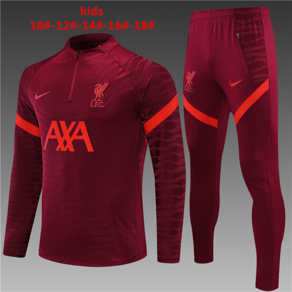 Player Version Young 21-22 Liverpool (maroon) Sweater tracksuit set