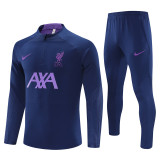 23-24 Liverpool (royal blue) Adult Sweater tracksuit set