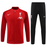 23-24 Liverpool (red) Jacket Adult Sweater tracksuit set Training Suit