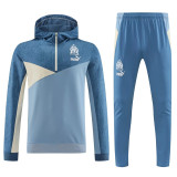 23-24 Marseille (Lake Blue) Sweater and Hat Set Training Jersey Thai Quality