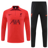 22-23 Liverpool (orange red) Adult Sweater tracksuit set