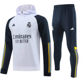 23-24 Real Madrid (white) Sweater and Hat Set Training Jersey Thai Quality