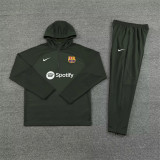 23-24 Barcelona (army green) Sweater and Hat Set Training Jersey Thai Quality