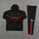 23-24 Manchester United (black) Sweater and Hat Set Training Jersey Thai Quality