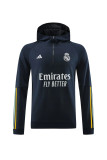 23-24 Real Madrid (sapphire blue) Sweater and Hat Set Training Jersey Thai Quality