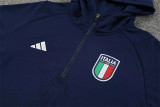 23-24 Italy (sapphire blue) Sweater and Hat Set Training Jersey Thai Quality