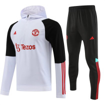 23-24 Manchester United (white) Sweater and Hat Set Training Jersey Thai Quality