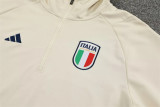 23-24 Italy (Beige) Sweater and Hat Set Training Jersey Thai Quality