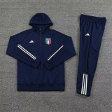 23-24 Italy (sapphire blue) Sweater and Hat Set Training Jersey Thai Quality