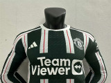 Long sleeve 23-24 Manchester United Away Player Version Thailand Quality