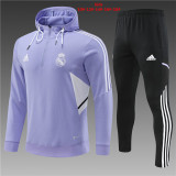 Young 22-23 Real Madrid (purple) Sweater and Hat Set