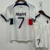 Kids kit 23-24 Paris Saint-Germain Away (O.DEMBELE 10#) Thailand Quality