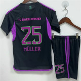 Kids kit 23-24 Bayern München Away (MINJAE 3#) Thailand Quality
