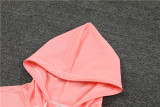 23-24 Paris Saint-Germain (pink) Sweater and Hat Set Training Jersey Thai Quality