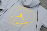 23-24 Paris Saint-Germain (grey) Sweater and Hat Set Training Jersey Thai Quality