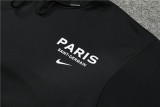 23-24 Paris Saint-Germain (black) Sweater and Hat Set Training Jersey Thai Quality
