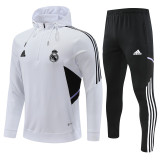 22-23 Real Madrid (white) Sweater and Hat Set Training Jersey Thai Quality
