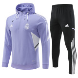 22-23 Real Madrid (purple) Sweater and Hat Set Training Jersey Thai Quality
